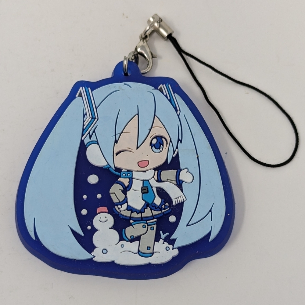 Hatsune Miku Snow Rubber Key Strap Anime Japan